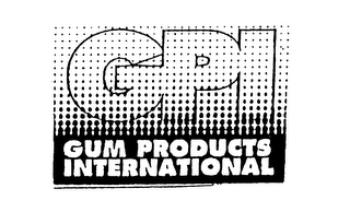 GPI GUM PRODUCTS INTERNATIONAL logo