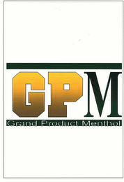GPM GRAND PRODUCT MENTHOL logo