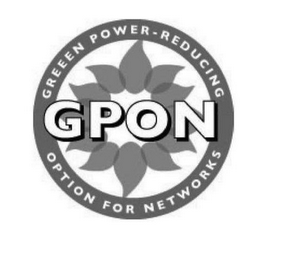 GPON GREEN POWER-REDUCING OPTION FOR NETWORKS logo