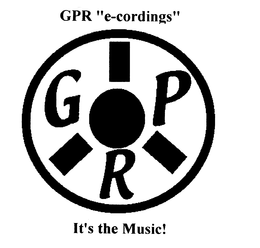 GPR "E- CORDINGS" IT'S THE MUSIC! logo