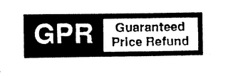 GPR GUARANTEED PRICE REFUND logo
