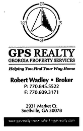 GPS REALTY GEORGIA PROPERTY SERVICES HELPING YOU FIND YOUR WAY HOME logo