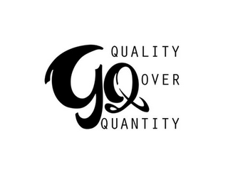 GQ QUALITY OVER QUANTITY logo