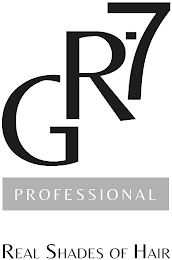 GR-7 PROFESSIONAL REAL SHADES OF HAIR logo