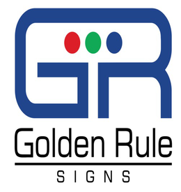 GR GOLDEN RULE SIGNS logo