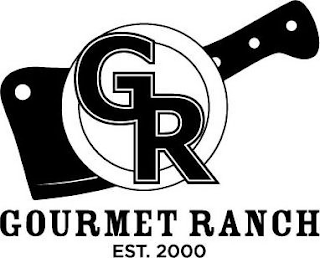 GR GOURMET RANCH EST. 2000 logo