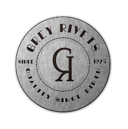 GR GREY RIVETS QUALITY SINCE BIRTH SINCE 1975 logo