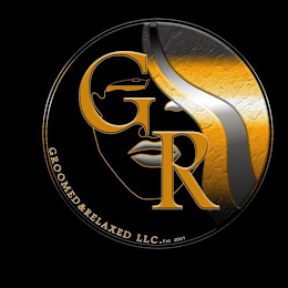 GR GROOMED RELAXED LLC. EST. 2001 logo