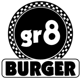 GR8 BURGER logo