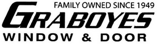 GRABOYES WINDOW & DOOR FAMILY OWNED SINCE 1949 logo