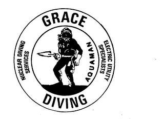 GRACE DIVING NUCLEAR DIVING SERVICES ELECTRIC UTILITY SPECIALISTS AQUAMAN logo