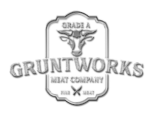 GRADE A GRUNTWORKS MEAT COMPANY FINE MEAT logo