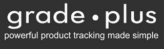 GRADE · PLUS POWERFUL PRODUCT TRACKING MADE SIMPLE logo
