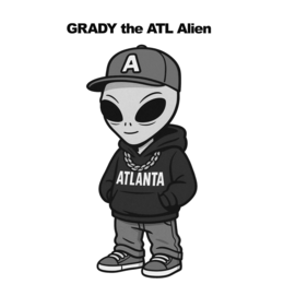 GRADY THE ATL ALIEN ATLANTA logo