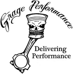 GRAGE PERFORMANCE DELIVERING PERFORMANCE logo