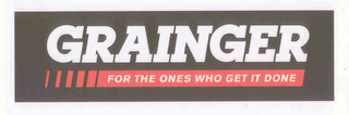 GRAINGER FOR THE ONES WHO GET IT DONE logo