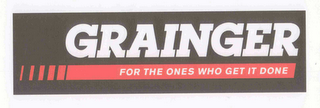 GRAINGER FOR THE ONES WHO GET IT DONE logo