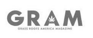 GRAM GRASS ROOTS AMERICA MAGAZINE logo