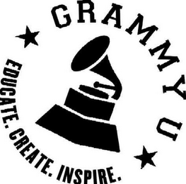 GRAMMY U EDUCATE. CREATE. INSPIRE. logo