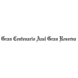 GRAN CENTENARIO AZUL GRAN RESERVA logo