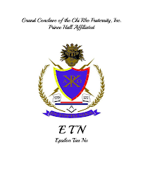 GRAND CONCLAVE OF THE CHI RHO FRATERNITY, INC. PRINCE HALL AFFILIATED A X P FOUNDED 28 OCTOBER 312 A.D. CHARGED 25 JUNE 1792 A.D. ETN EPSILON TAU NU logo