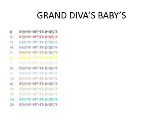 GRAND DIVA'S BABY'S logo