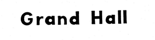 GRAND HALL logo