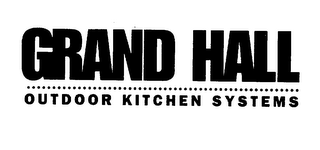 GRAND HALL OUTDOOR KITCHEN SYSTEMS logo