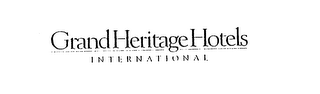 GRAND HERITAGE HOTELS INTERNATIONAL logo