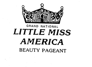 GRAND NATIONAL LITTLE MISS AMERICA BEAUTY PAGEANT logo