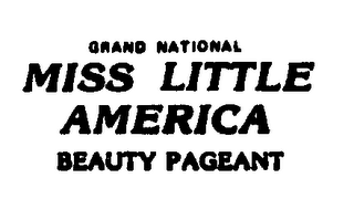 GRAND NATIONAL MISS LITTLE AMERICA BEAUTY PAGEANT logo