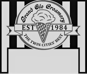 GRAND OLE CREAMERY EST 1984 THE TWIN CITIES' BEST logo