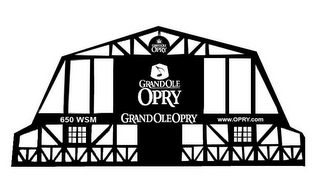 GRAND OLE OPRY 650 WSM WWW.OPRY.COM logo