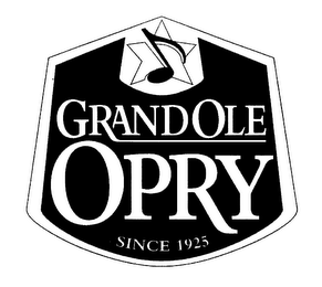 GRAND OLE OPRY SINCE 1925 logo