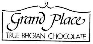 GRAND PLACE TRUE BELGIAN CHOCOLATE logo