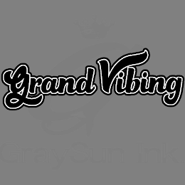 GRAND VIBING G GRAY SUN INK logo