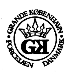 GRANDE KOBENHAVN GK PORCELAEN DANMARK logo