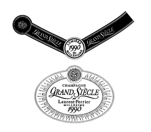 GRANDE SIECLE LUMIERE DU MILLENAIRE 1990 CHAMPAGNE PAR LAURENT-PERRIER MILLESIME 1990 logo