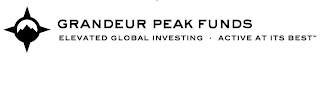 GRANDEUR PEAK FUNDS ELEVATED GLOBAL INVESTING ACTIVE AT ITS BEST logo