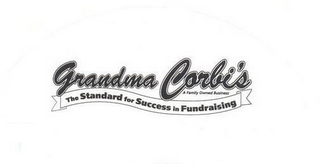 GRANDMA CORBI'S A FAMILY OWNED BUSINESS THE STANDARD FOR SUCCESS IN FUNDRAISING logo