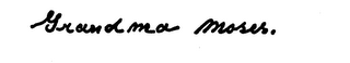 GRANDMA MOSES. logo