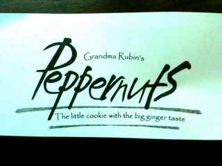 GRANDMA RUBIN'S PEPPERNUTS THE LITTLE COOKIE WITH THE BIG GINGER TASTE logo
