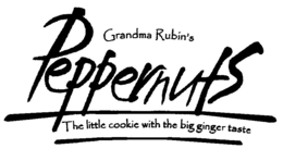 GRANDMA RUBIN'S PEPPERNUTS THE LITTLE COOKIE WITH THE BIG GINGER TASTE logo