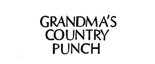 GRANDMA'S COUNTRY PUNCH logo