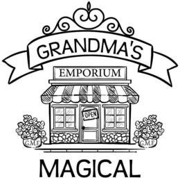 GRANDMA'S EMPORIUM OPEN MAGICAL G.M.E. G.M.E. logo