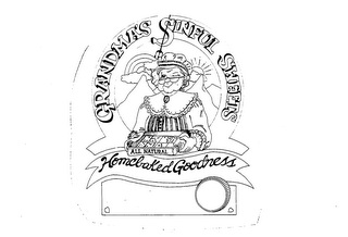 GRANDMA'S SINFUL SWEETS ALL NATURAL HOMEBAKED GOODNESS logo