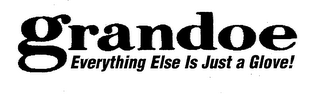 GRANDOE EVERYTHING ELSE IS JUST A GLOVE! logo