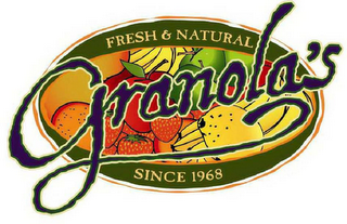 GRANOLA'S FRESH & NATURAL SINCE 1968 logo