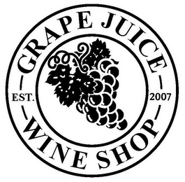 GRAPE JUICE WINE SHOP EST. 2007 logo