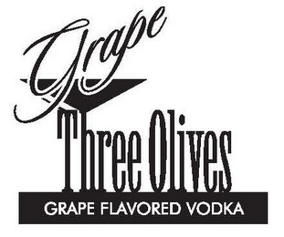 GRAPE THREE OLIVES GRAPE FLAVORED VODKA logo